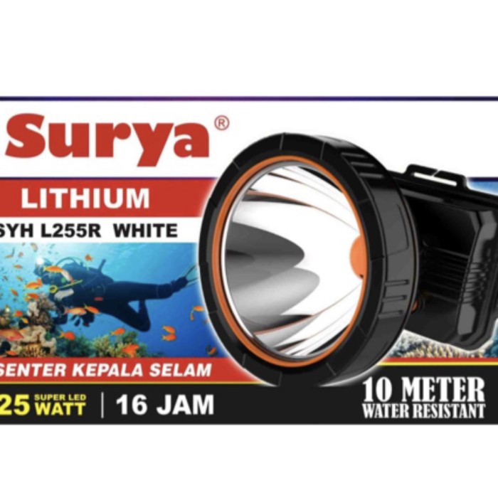 Senter Kepala Selam Waterproof 25 Watt Surya