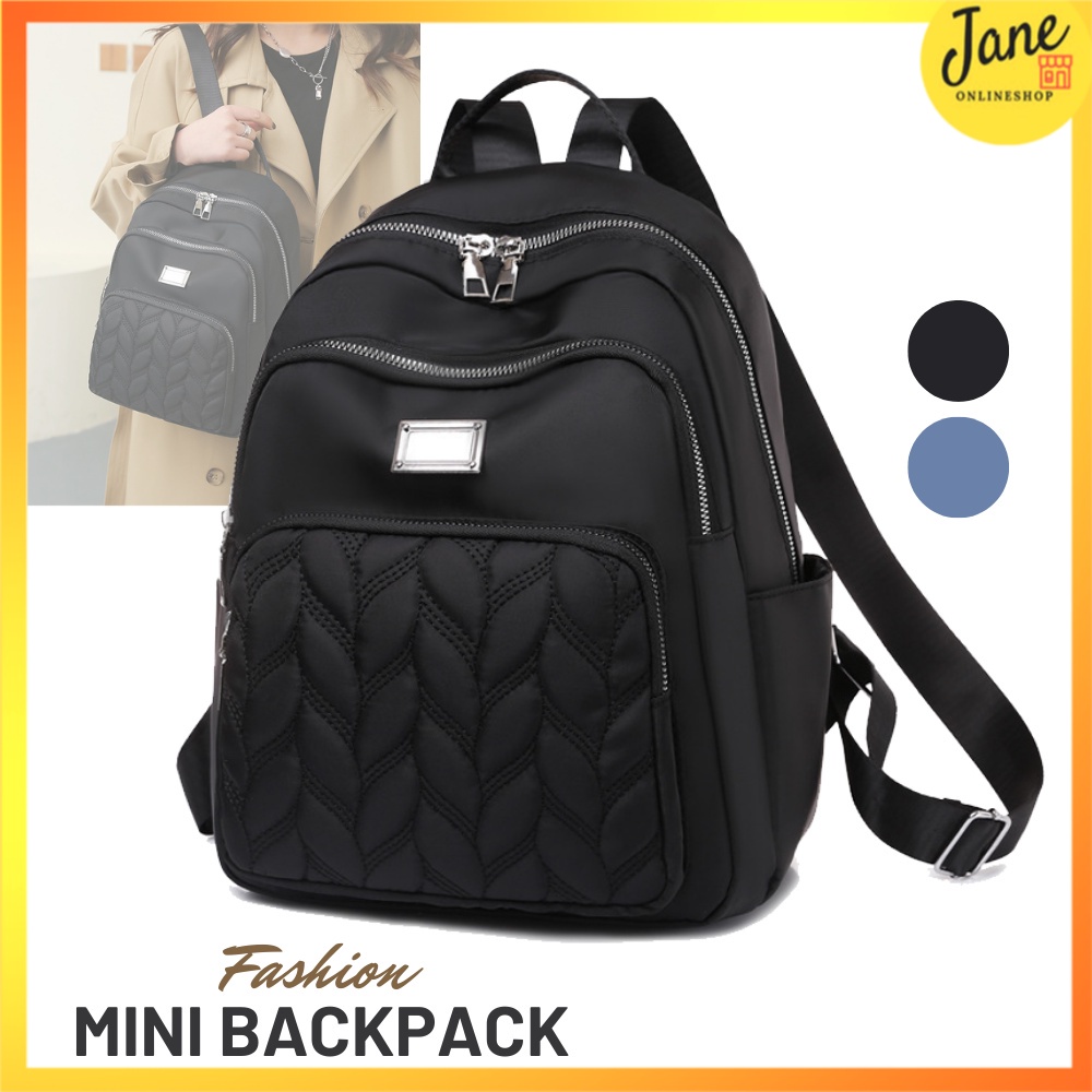 Tas Ransel Wanita Mini Import  Anti Maling Nylon Grain Korea Fashion JCBP75