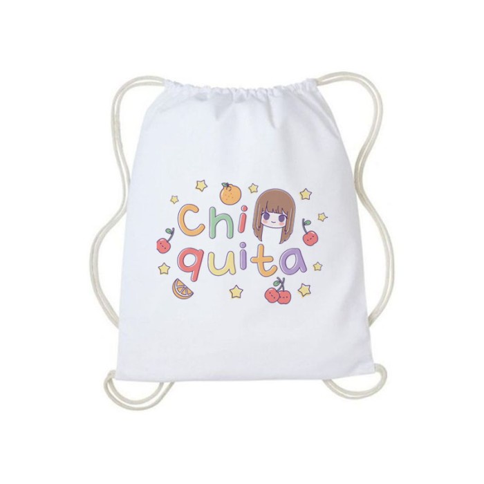 Promo - Tas serut tote bag baby moster lucu kpop korea kanvas wanita aesthetic - CHIQUITA, TOTE BAG 