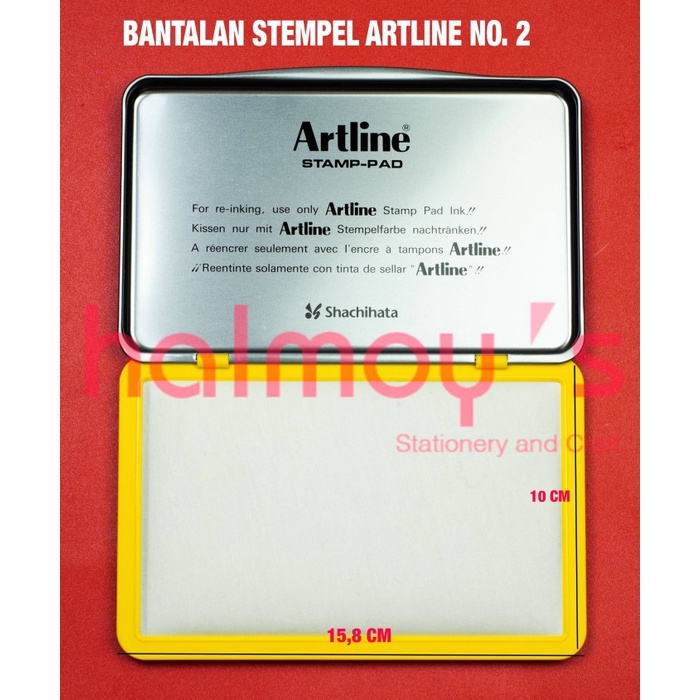 

BANTALAN STEMPEL / STAMP PAD ARTLINE NO. 2 EHJ - 4 UN INKED