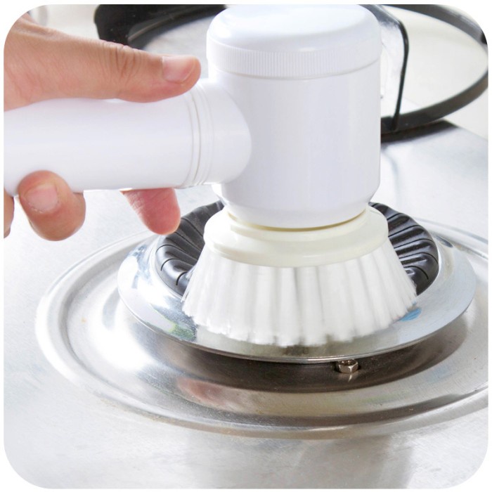 

Magic Brush 5 in 1 Electric Cleaning Brush / Sikat Elektrik