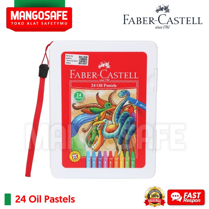 

FABER CASTELL 24 Hexagonal Oil Pastel Faber-Castell 24pcs Crayon Warna