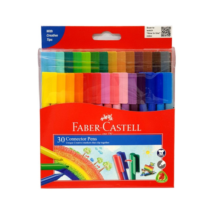 

Connector Pens Faber Castell 30 Warna Spidol Colors Gift Conector
