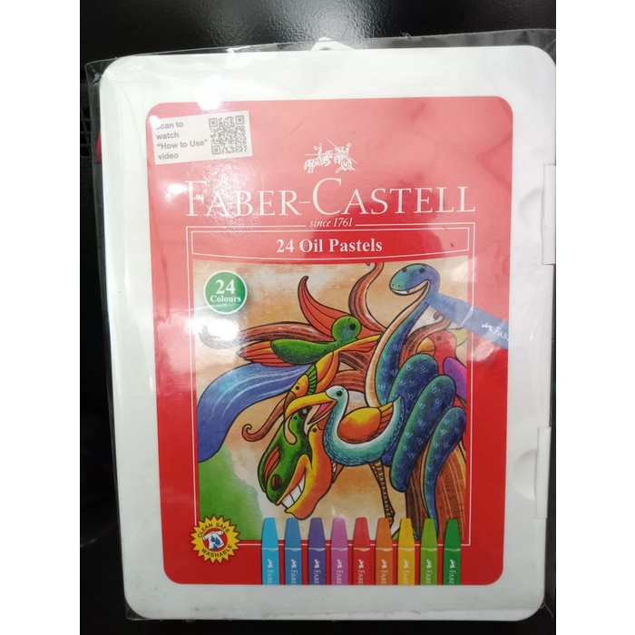 

CRAYON 24 WARNA OIL PASTELS MERK FABER - CASTELL
