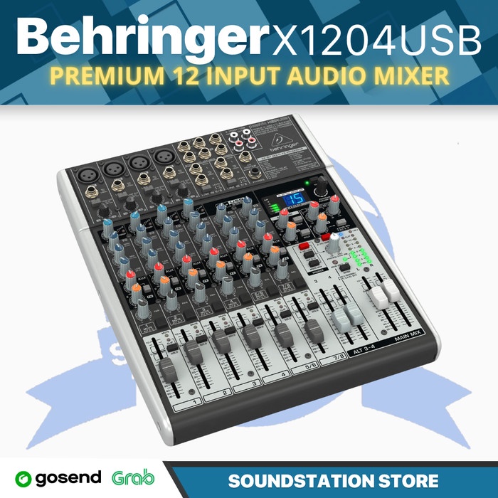 BEHRINGER XENYX X1204USB MIXER - 12 CHANNEL