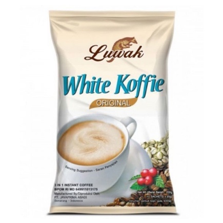 

KOPI LUWAK WHITE COFFEE ISI 10 SACHET X 20 GR