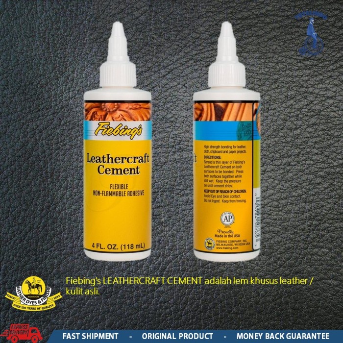 

Fiebing's Leathercraft Cement / Lem Leather / Perekat Kulit Fiebings