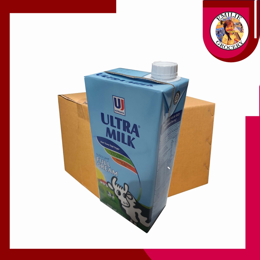 

Dus Karton Susu Ultra Milk 1L 1 Liter 1000 ml 1000ml Full Cream Isi 12