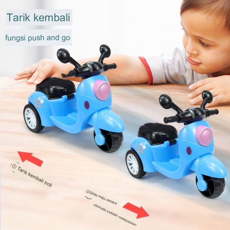 Sepeda Motor Prajurit/Mobil Listrik Kartun/Sepeda Motor Mini/Sepeda Motor Inersia Prajurit Baru/Main