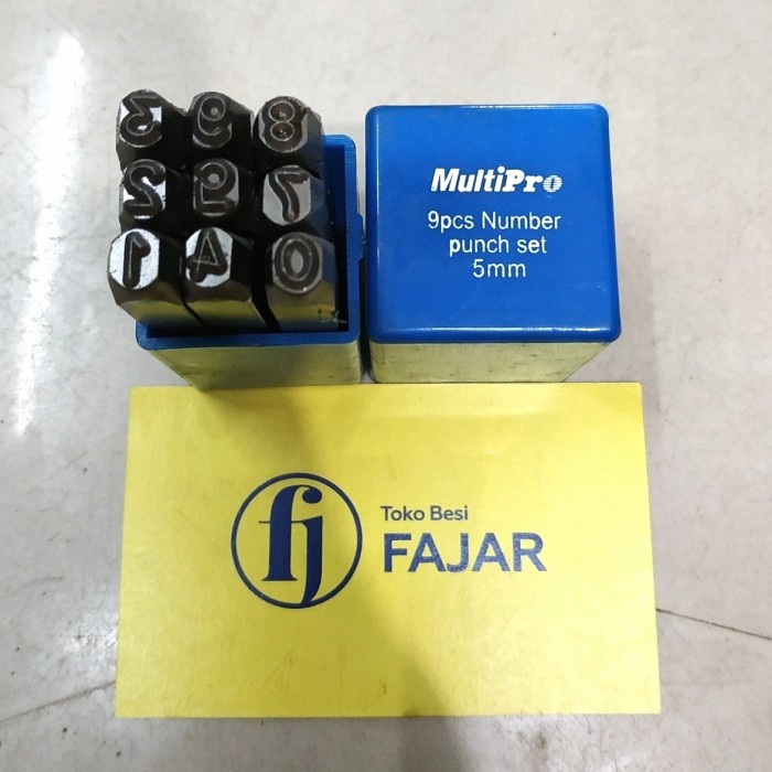 

Pon drip ketok Nomor Angka / Number punch set 5 mm 0 - 9 (9 pcs)