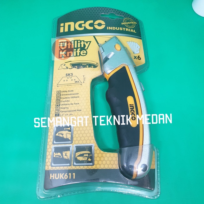 

PISAU CUTTER MINI SERBAGUNA UTILITY KNIFE SCRAPER 6 PCS MATA INGCO