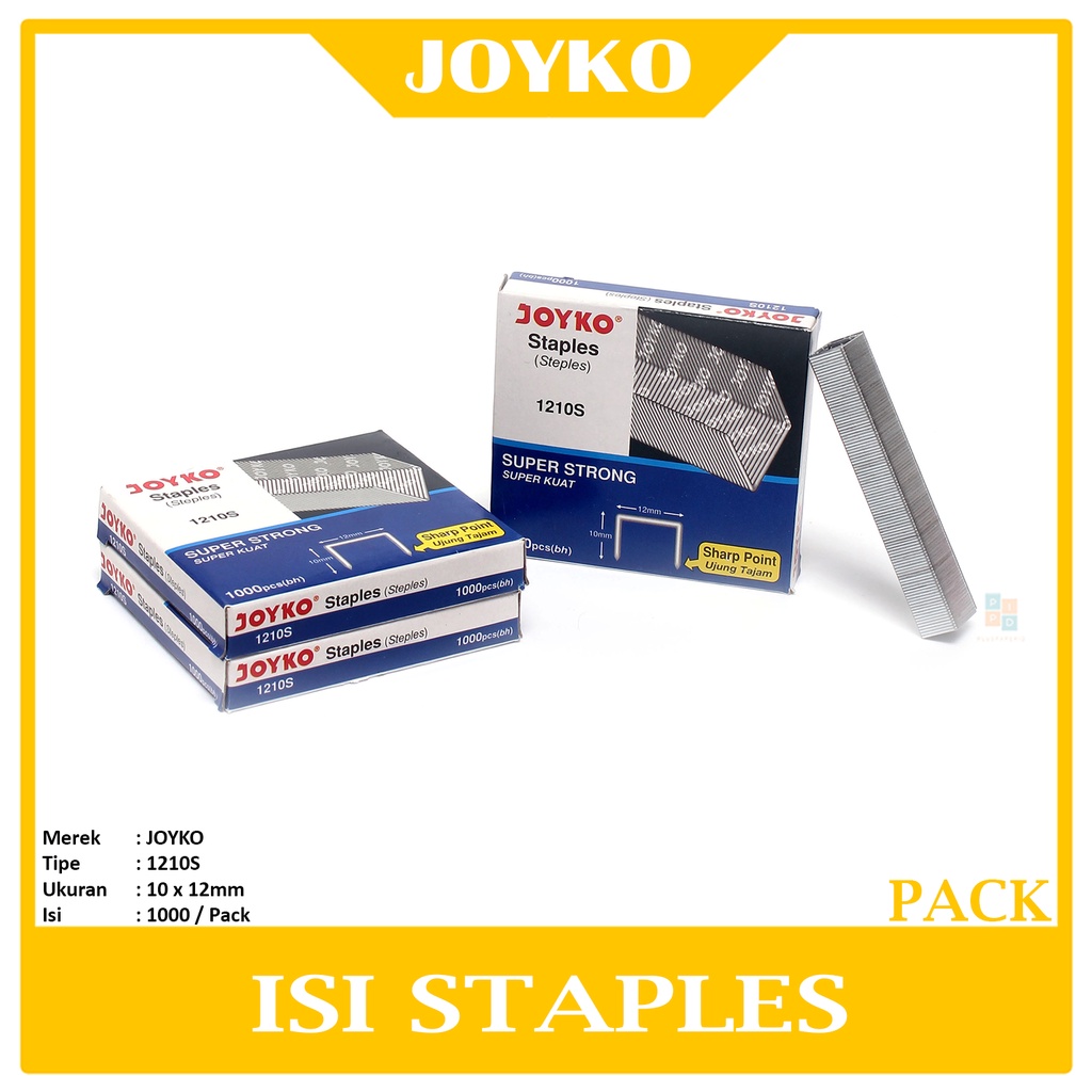 

JOYKO - Isi Staples No.1210S Isi stapler Untuk Heavy Duty Stapler - Pack