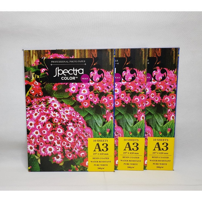 

Spectra Silky Profesional Photo Paper A3 260Gsm