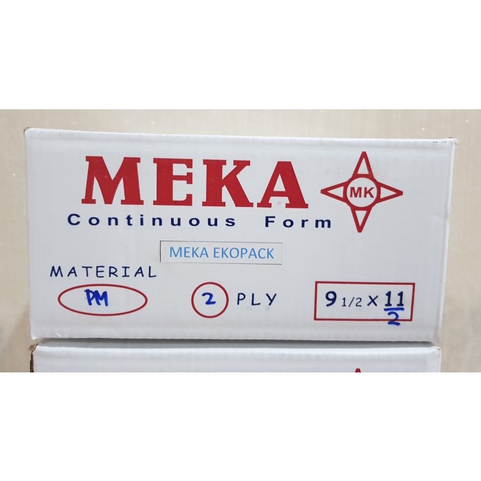 

KERTAS KOMPUTER/CONTINUOUS FORM 91/2 X11" 2PLY NCR - MEKA EKOPACK