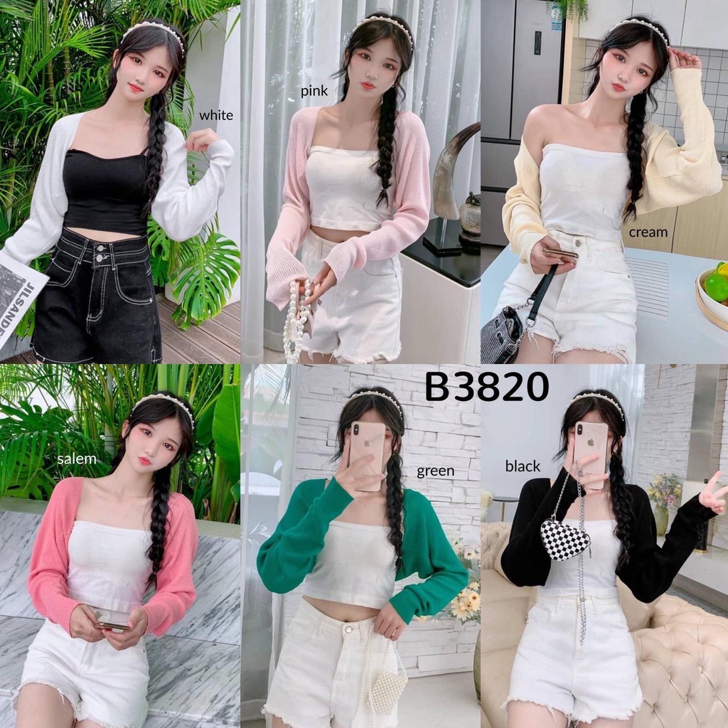 [FG] Match All Knit Crop Mini Cardigan B3820