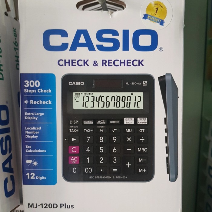 

casio calculator MJ120D plus garansi resmi asli