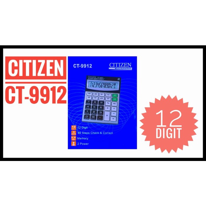 

CALCULATOR CITIZEN CT-9912
