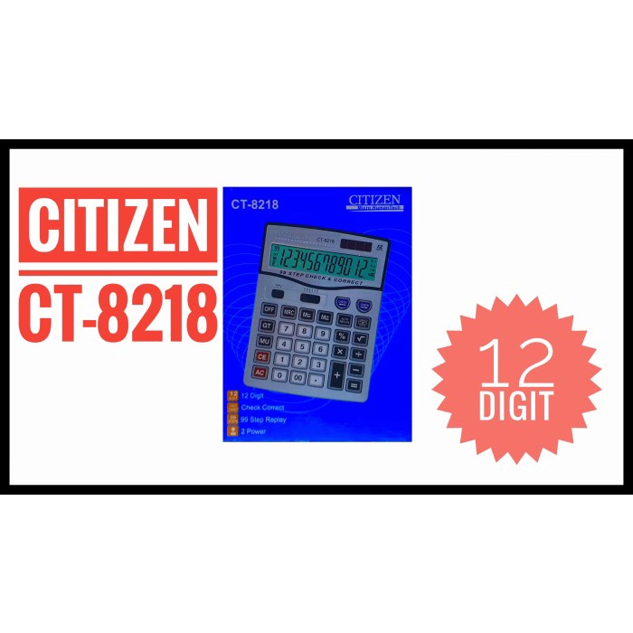 

CALCULATOR CITIZEN CT-8218