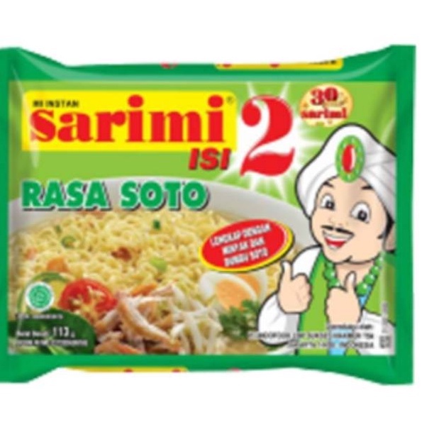 

Sarimi SOTO Isi 2 Mie Kuah Soto 113gr ORIGINAL