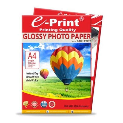 

Kertas Foto e-Print Glossy Photo Paper A4 210 gsm