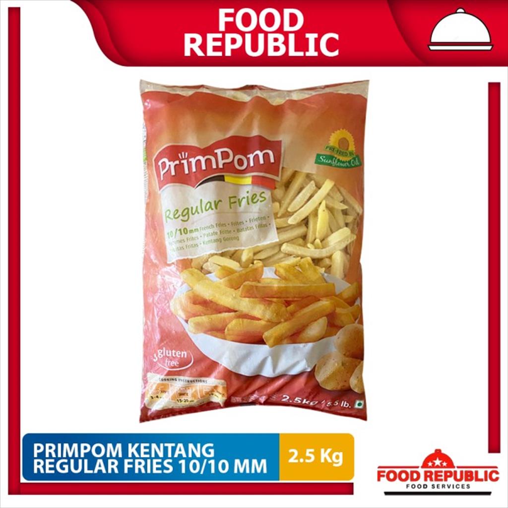 Primpom Kentang Goreng Regular Fries 2.5 Kg Straight Cut 10/10 mm