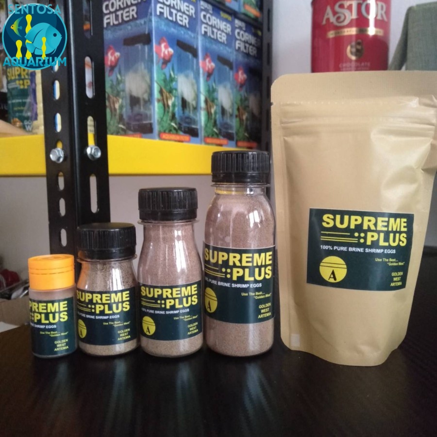 Artemia Supreme Plus 50 Gram Golden West Pakan Burayak Ikan Cupang Guppy Dll