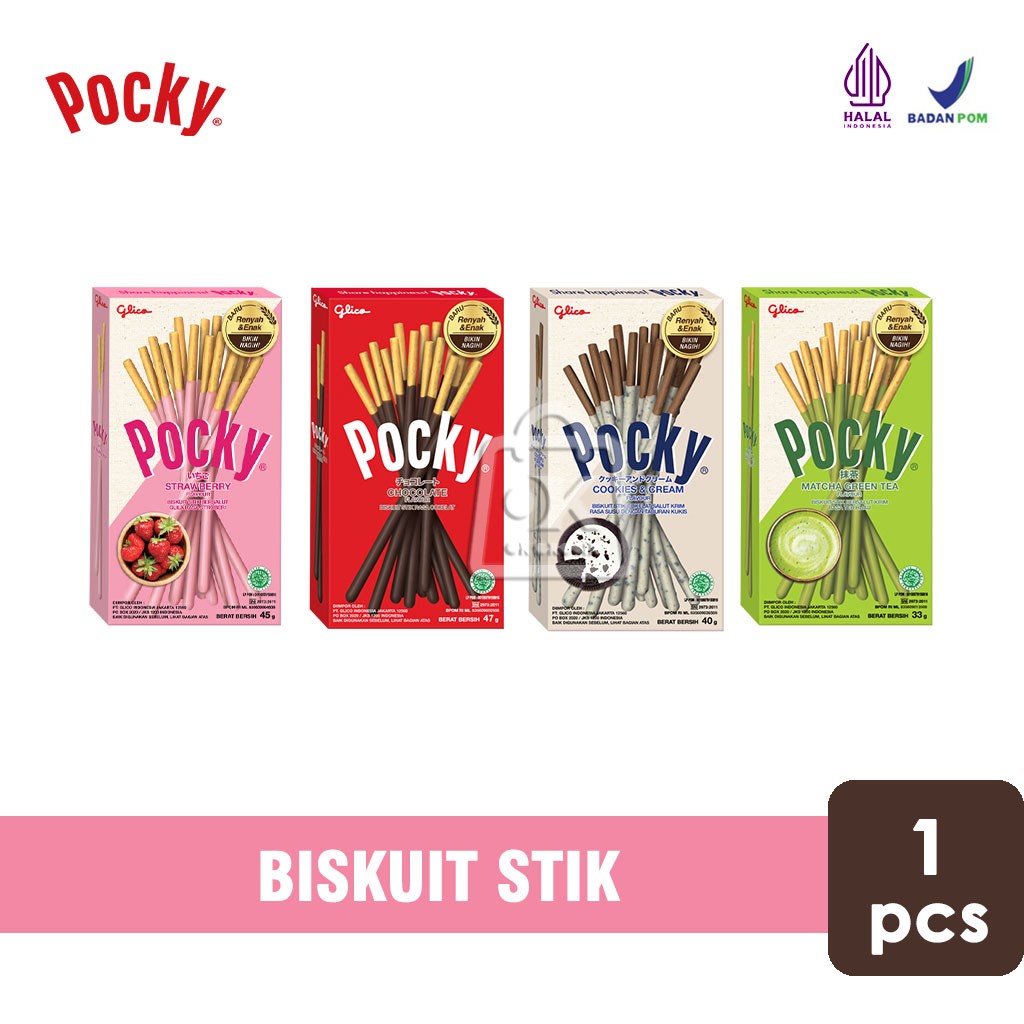 

Biskuit Stik Pocky Glico / Snack Pocky Aneka Rasa (1 Pcs)