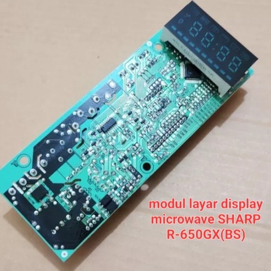 modul layar display microwave SHARP R-650GX(BS) Gf27