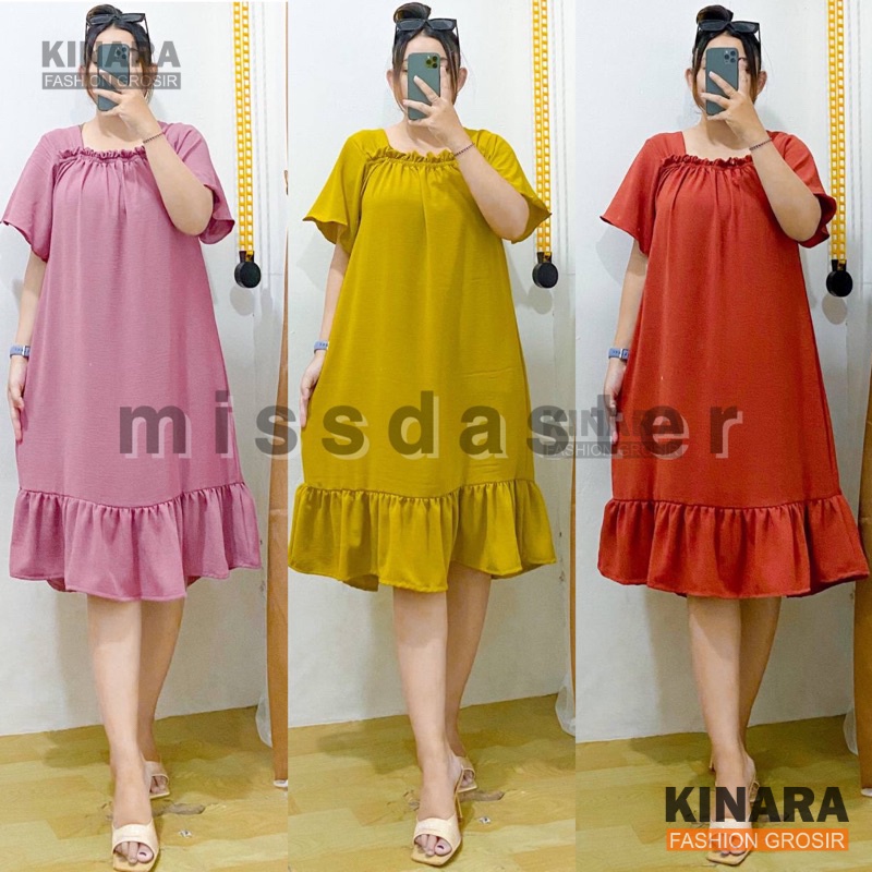 ALENA DRESS CRINKLE/DASTER KERUT DADA/DASTER CRINKLE KERUT/DASTER KERUT/DASTER BUSUI