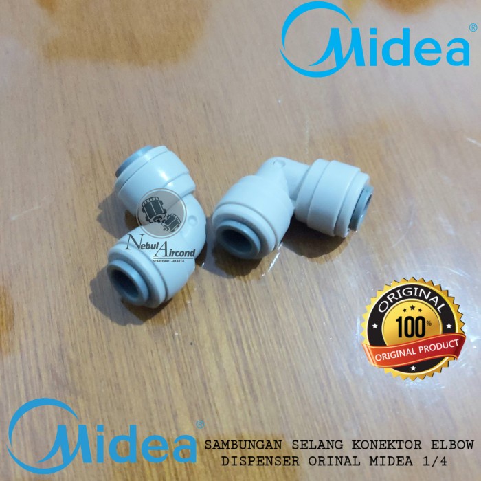 Sambungan Selang Konektor Elbow Dispenser Midea Original Ukuran 1/4