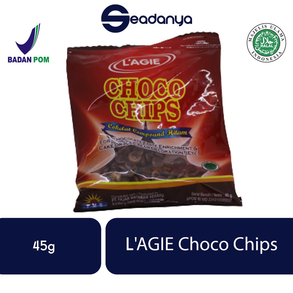 

L'AGIE Choco Chips 45g Chocolate Cokelat