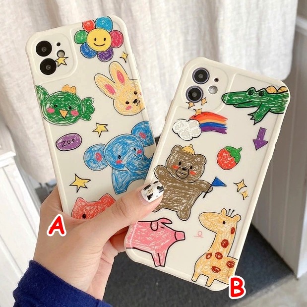 REDMI 9, 9A, 9C, 9T - KIDS DRAW CUTE SOFT SILIKON CASE CASING COVER - REDMI 9A. B