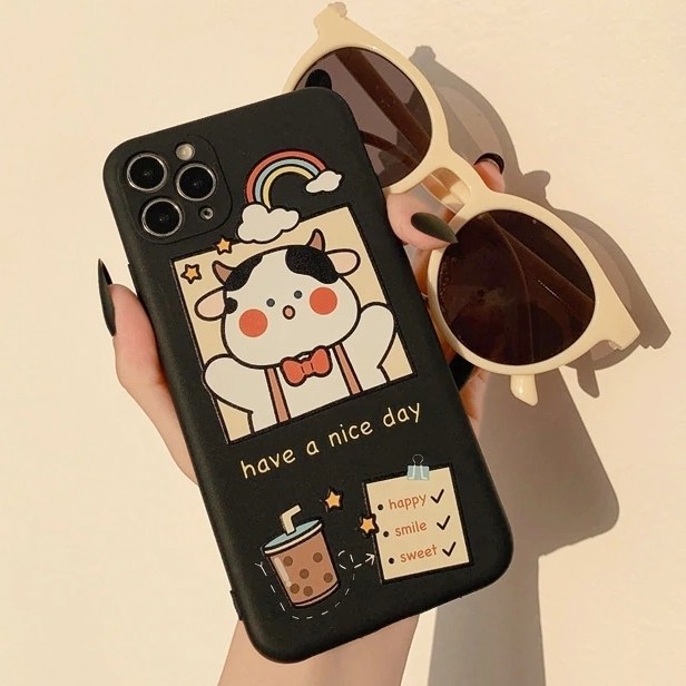 OPPO RENO 4, RENO 4F, RENO 5, RENO 5F - COW BOBA SAPI SOFT CASE CASING - RENO 5F