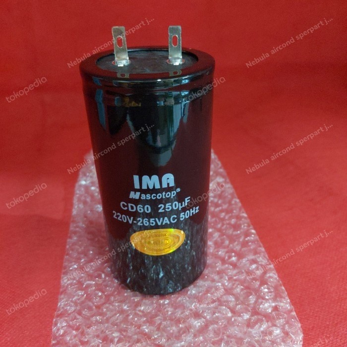 Kapasitor Capasitor Starting CD60 250 uf 220V -265 VAC 50 HZ