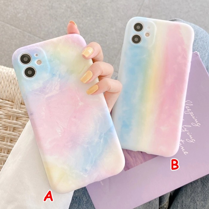 FOR IPHONE X/XS, XR, XS MAX-RAINBOW COLORFUL ICE COOL SOFT CASE CASING - IP X. A