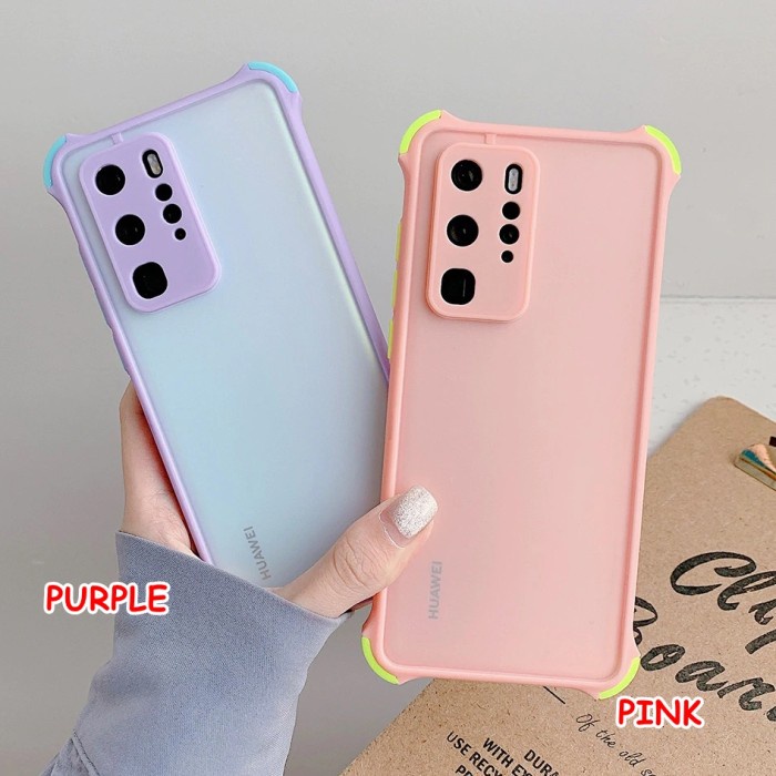FOR HUAWEI P30 PRO, P40 PRO - HYBRID PURPLE PINK CASE CASING COVER - P30 PRO. PURPLE