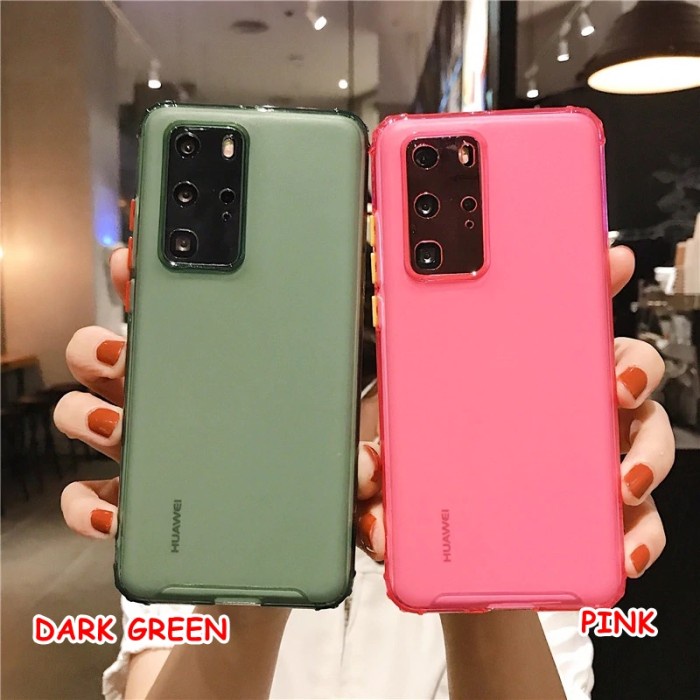 FOR HUAWEI P30 PRO, P40 PRO - Shockproof Bumper Cover CASE SOFT CASING - P40 PRO. PINK