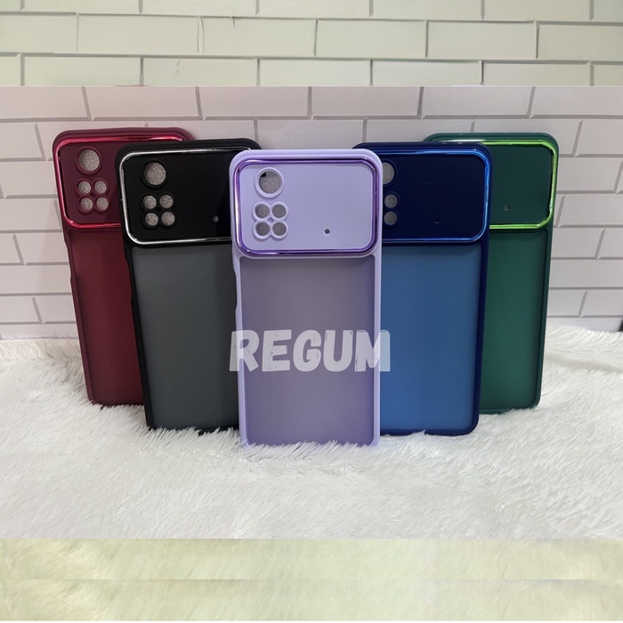 Hard Case Frosted Poco M4 Pro Semi Transparant Silikon