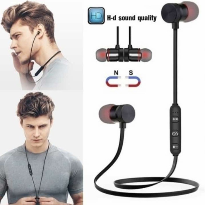 Headset Bluetooth Sport Magnetic design Original Super BASS