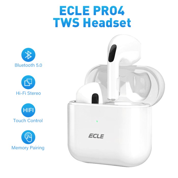 TACOO TWS Headset Bluetooth Earphone Wireless True Wireless Stereo - ECLE PRO 4