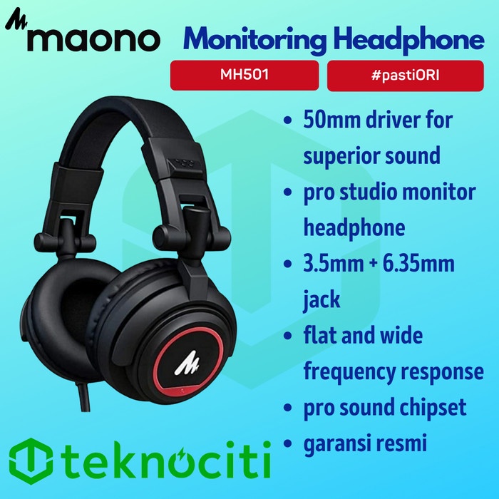 MAONO Bluetooth Studio Monitoring Headphone / Headset AU-MH501