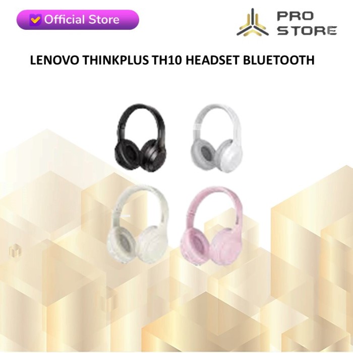 LENOVO THINKPLUS TH10 HEADSET BLUETOOTH 5.0 HEADPHONE MIC - PINK