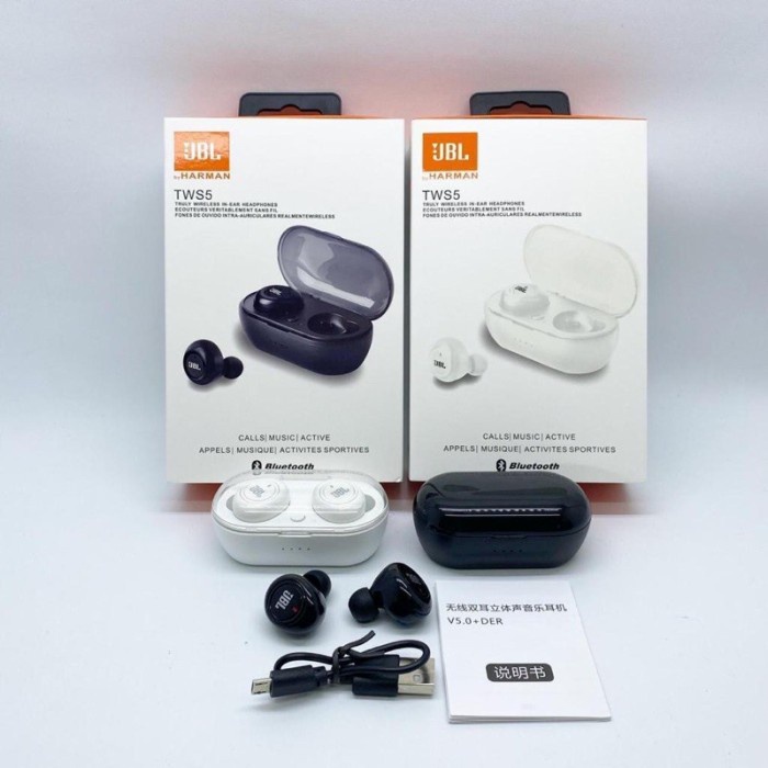 Headset Bluetooth JBL TWS 5 Wireless Earphone JBL TWS 5