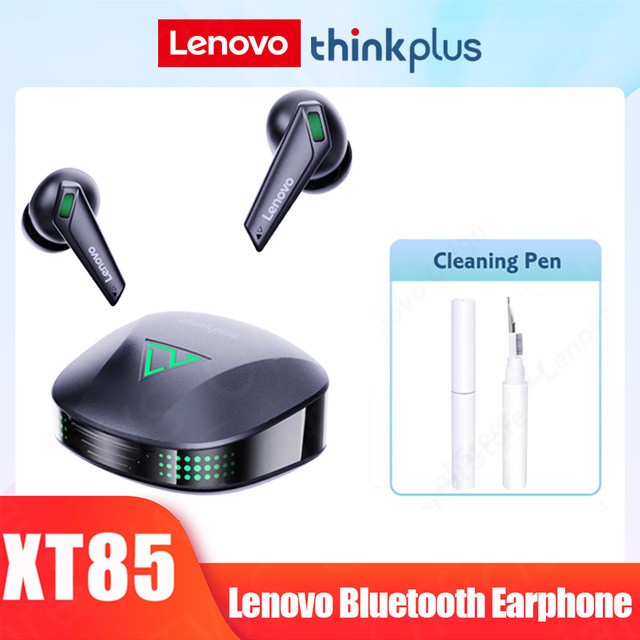 Terlaris ✨-Lenovo XT85 Wireless Bluetooth Gaming Earphones Headset 5.3 TWS - XT85 Hitam