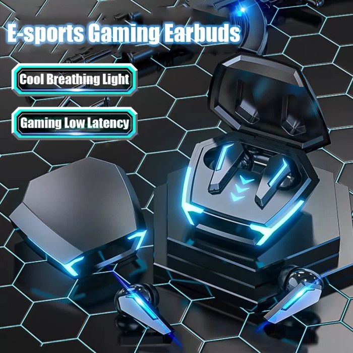 M10 Tws Earphone Headset Bluetooth Gaming Stereo Mikrofon Full Bass - TWS M10 HITAM