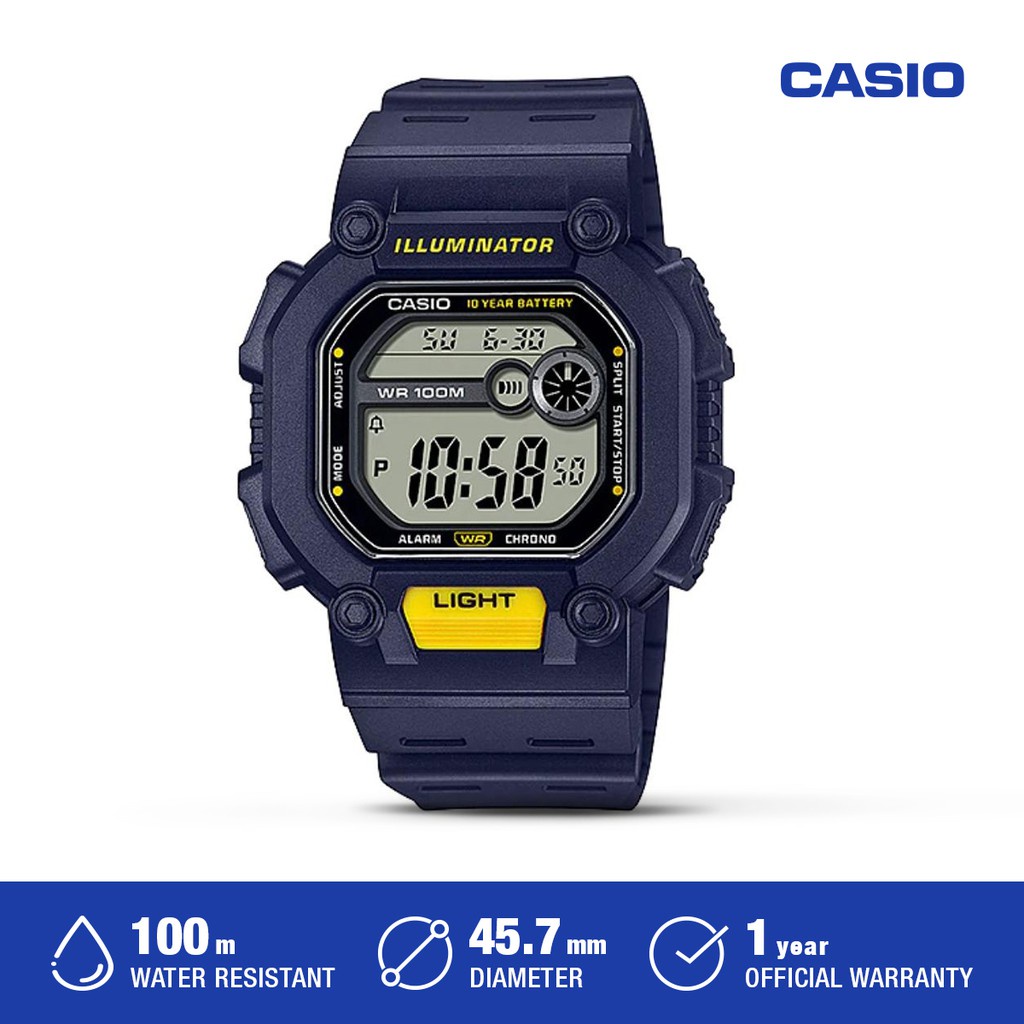 Casio Jam Tangan Pria  W-737H-2AVDF Digital Sport