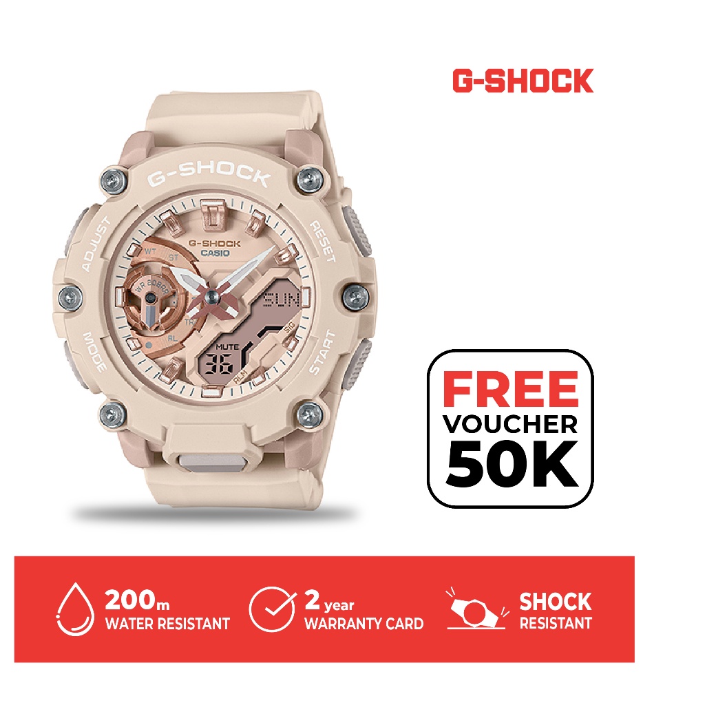 Casio G-Shock Jam Tangan Wanita Analog Digital Original GMA-S2200M-4ADR