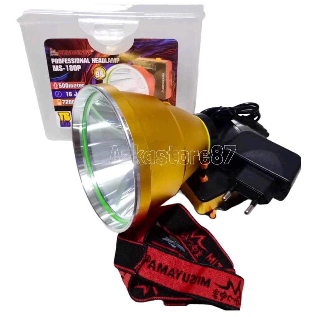 Senter kepala MITSUYAMA MS-180P 200watt cahaya putih super terang