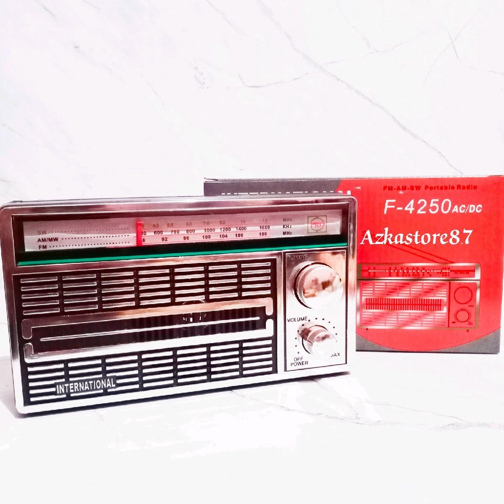 Radio international 4250 radio clasik radio jadul radio portable 3 band AM/FM/SW