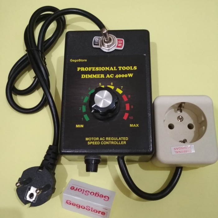 Pengatur kecepatan bor grinda 4000w dinamo listrik + fuse sekering Limited